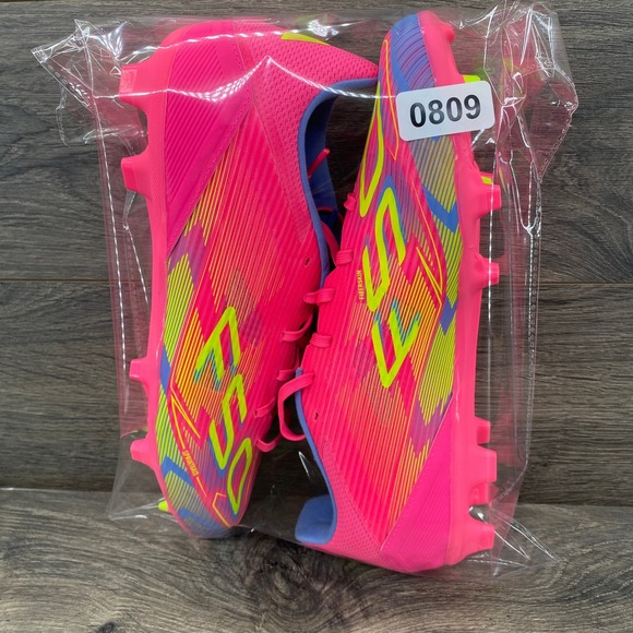 Adidas F50 League FG Mens Soccer Cleats Pink Blue Yellow Size 10 IE1291 - Picture 9 of 9